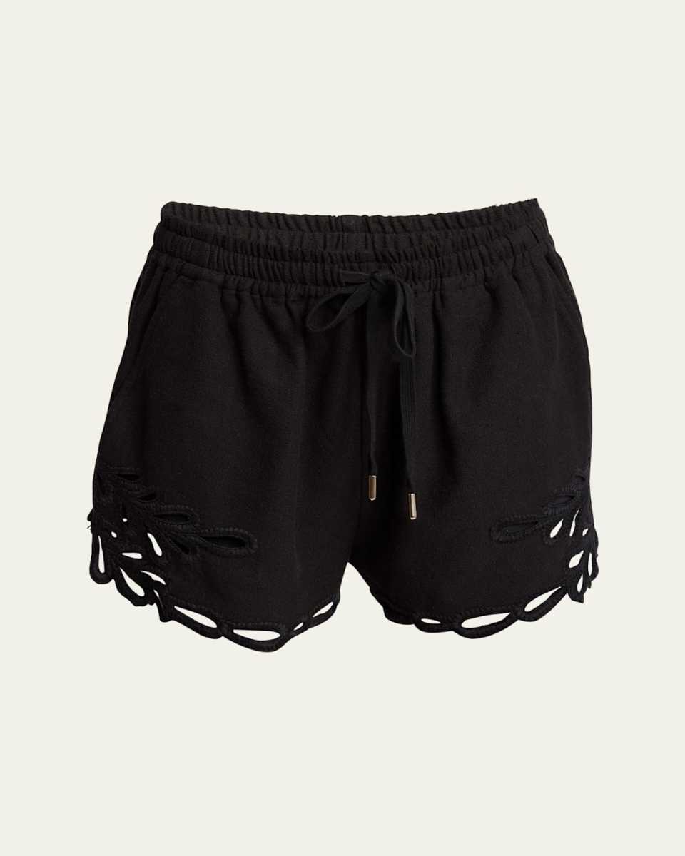 Safa Embroidered Drawstring Shorts